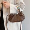 Stylish Soft Texture Handheld Pleated Bag For Women In Black Beige Brown And More