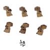 6 Pcs Guitar Tuning Pegs 3L3R Metal Bronze Heavy Internal Gear Electric Guitar Machine Heads Tuning Key