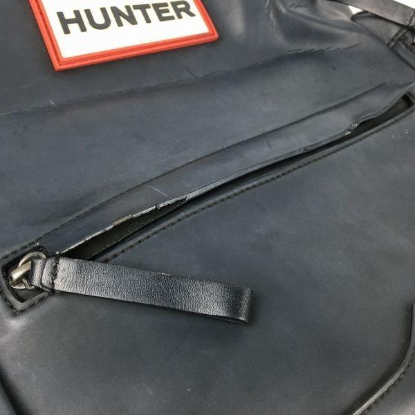 HUNTER Waterproof Wetsuit Fabric Backpack Daypack Dark Grey Logo(USED)