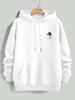 Herren Kapuzenpullover mit Palmenprint: Bequemer und lässiger Streetstyle für Herbst und Winter, Pullover mit langen Ärmeln, lockeres Hip-Hop-Oberteil