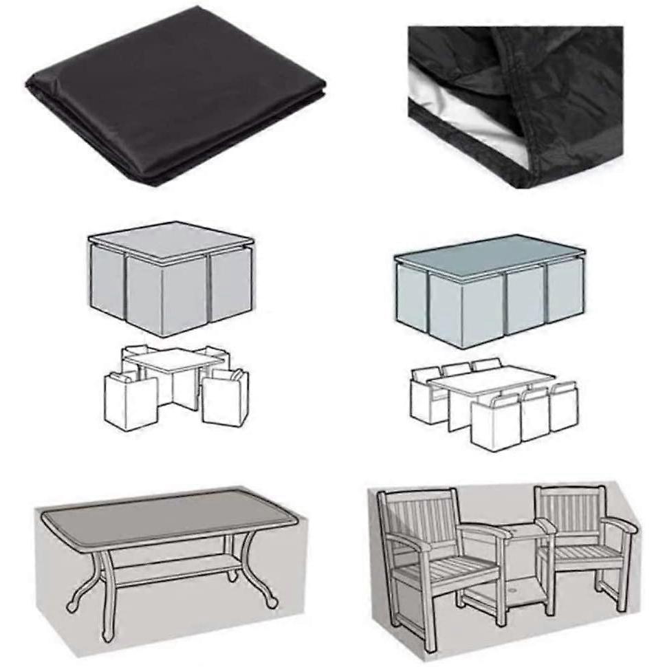 Square Table Cover, Garden Furniture Cover 120 X 120 X 74cm