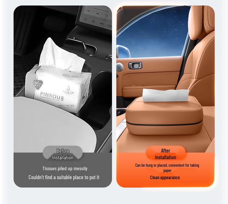 BYD Han L 2025 Porta-lenços para Apoio de Braço - Porta-papel para Pendurar no Interior do Carro