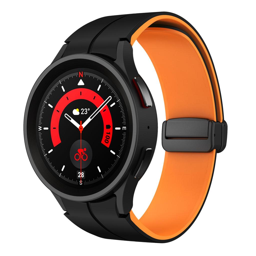 Original Strap for Samsung Watch 4 40mm 44mm 5Pro 45mm 42 46 Band Magnetic Buckle for Galaxy Watch 6 Classic 43mm 47mm Bracelet