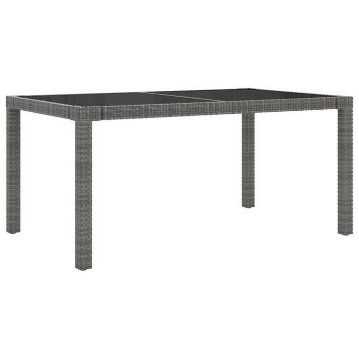 Maison Exclusive - Ensemble à manger d'extérieur 5pcs coussins résine tressée gris