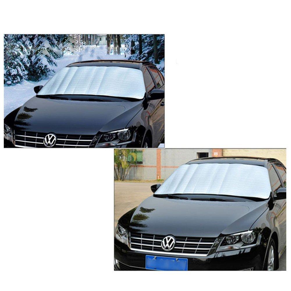 Auto SUV Faltbare Windschutzscheibenabdeckung Sonnenblende Versilbert Sonnenschutz Schützt Auto vor Schnee Eis Frost Hitze