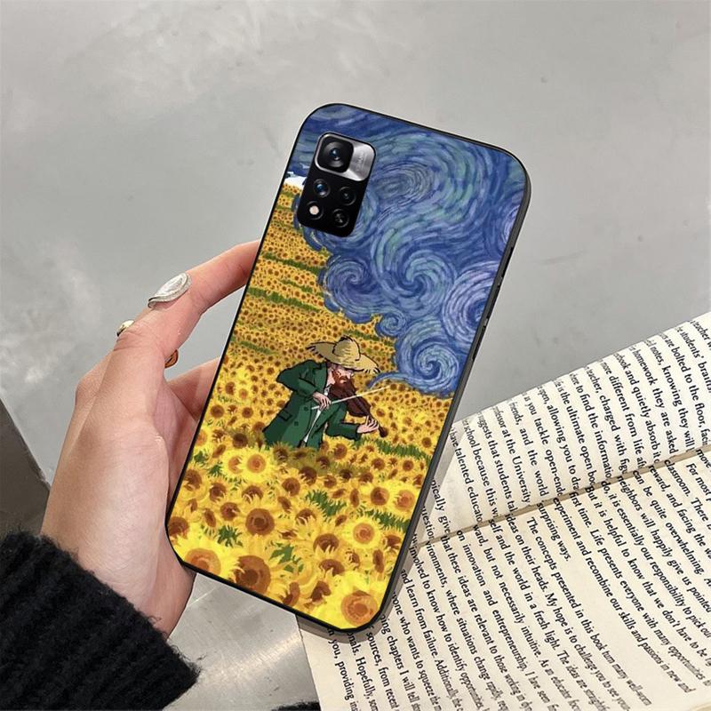 

Чехол для телефона Sunflower Art для Xiaomi Redmi note 13 12 Pro 11S 11 10 Pro 10S 12S Redmi 10 9C 13C Redmi Note 11Pro 5G