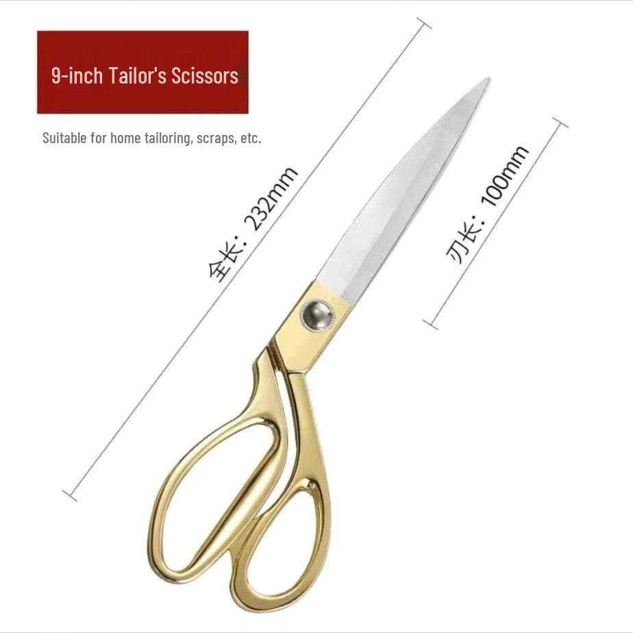 10-inch Handmade Blackened Steel Tailor Scissors for Sewing & Fabric Cutting
