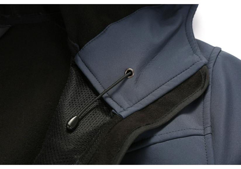 Little Bird's Men's Soft Shell Jacket with Velvet Lining - Autumn/Winter Windproof Waterproof Hiking Coat