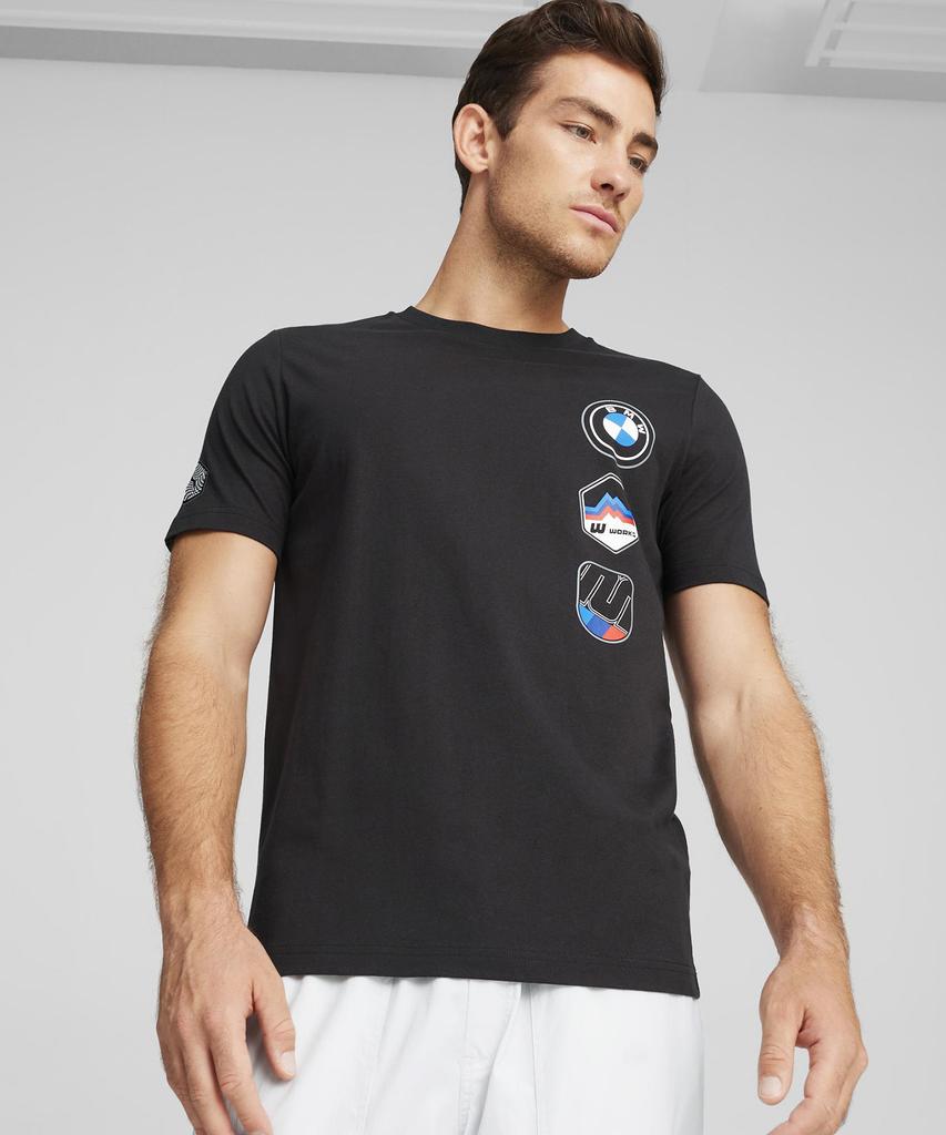 PUMA Bmw Mms Garage Crew Graphic Short Sleeve T-Shirt - Black / 625575-01