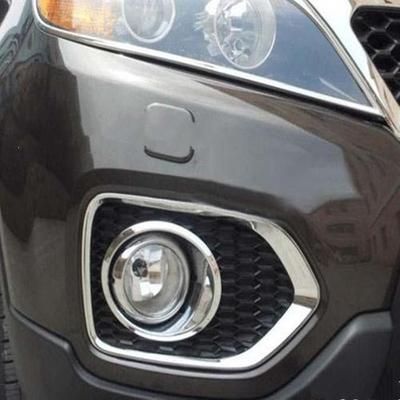 עבור קיה סורנטו 2010 2011 2012 ABS כרום פגוש קדמי אור ערפל פנס פנס ערפל כיסוי פנס ערפל קישוט אור ערפל מסגרת קישוט מסגרת 4 יחידות