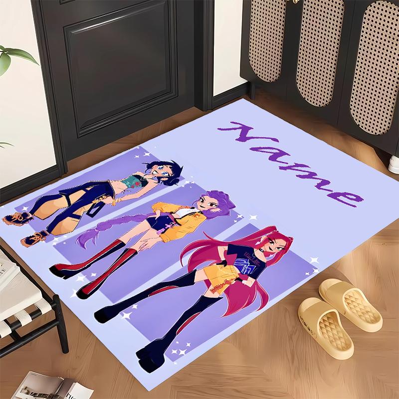 HUNTRIX (121) Personalized name Office Carpet Stylish Decor for Living Room Bedroom Kitchen