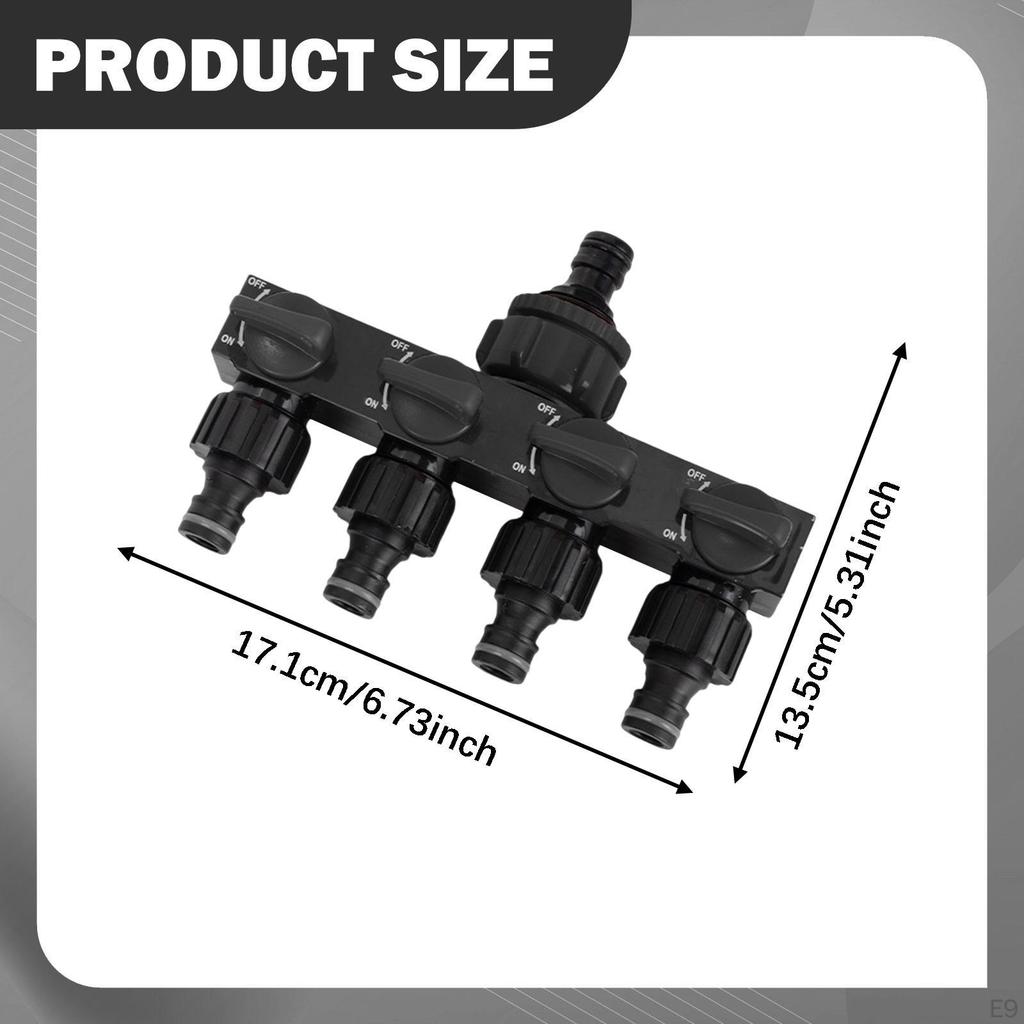 Garden Hose Distributor with Portable Switch And Agricultural Adapter