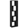 Bookshelf Black Oak Effect 45 x 23.5 x 162.5 cm
