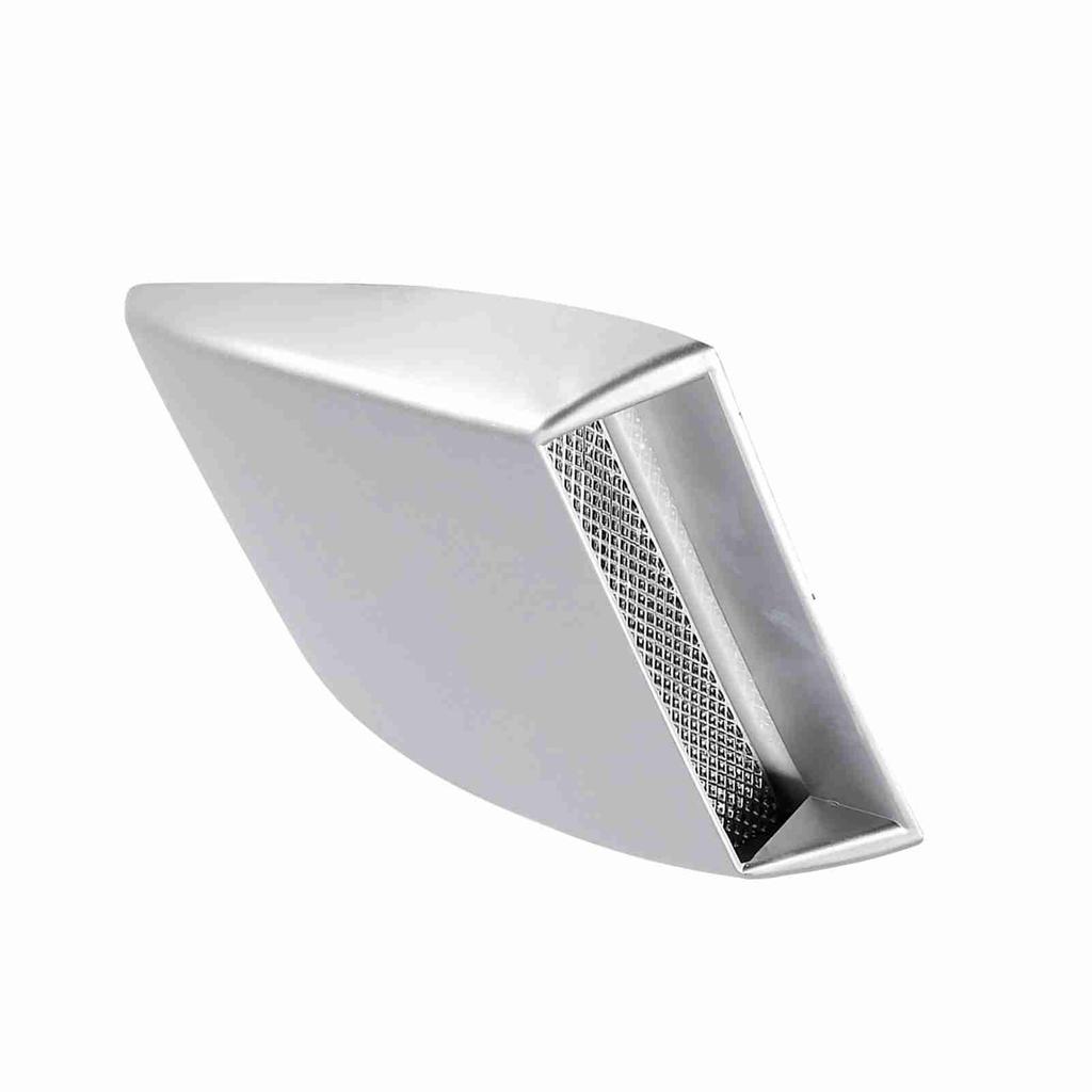 Universal Auto Auto Luftstrom Einlass Lufthutze Motorhaubenentlüftung Aufkleber Abdeckung Motorhaube Silber