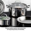 T-FAL E760SC 12-Piece Performa Stainless Steel Cookware Set, Silver (0 Silver) E760SC64