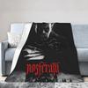 Nosferatu Vampire Dracula Flannel Throw Fashion Blanket Horror Movie Halloween Bedding Knitted Fashion Blanket Outdoor Ultra-Soft Multifunct