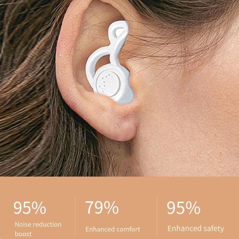Noise Reduction Ear Plugs For Adults Sleep Work Water Resistant Silicone Earplugs Swimming Ear Plugs For Shower Diving