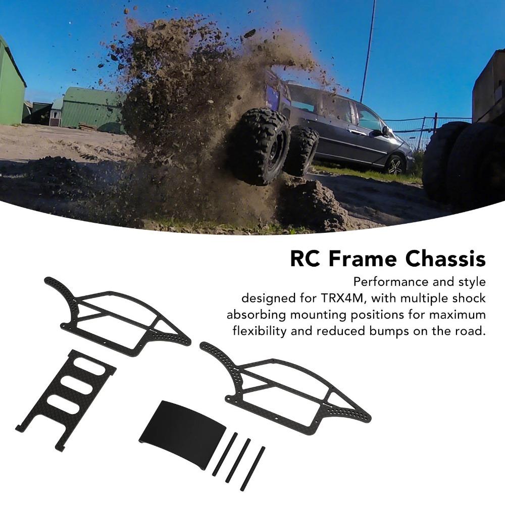 1/18 Scale Carbon Fiber Chassis for TRX4M Defender Bronco 1/18 RC Crawler Car RC Crawler Upgrade