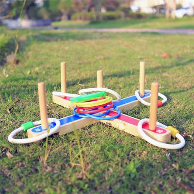Ring Toss Games Indoor Holiday Fun or Outdoor Yard Game for Family Easy To Set Up with Compact Carry Backyard Toys & Easter Gifts