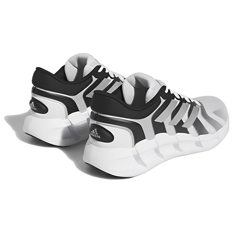 Adidas Ventice Fashion Comfortable Non-Slip Wear-Resistant Lightweight Low-Top Casual Running Shoes Men Sneakers Black White HQ4173