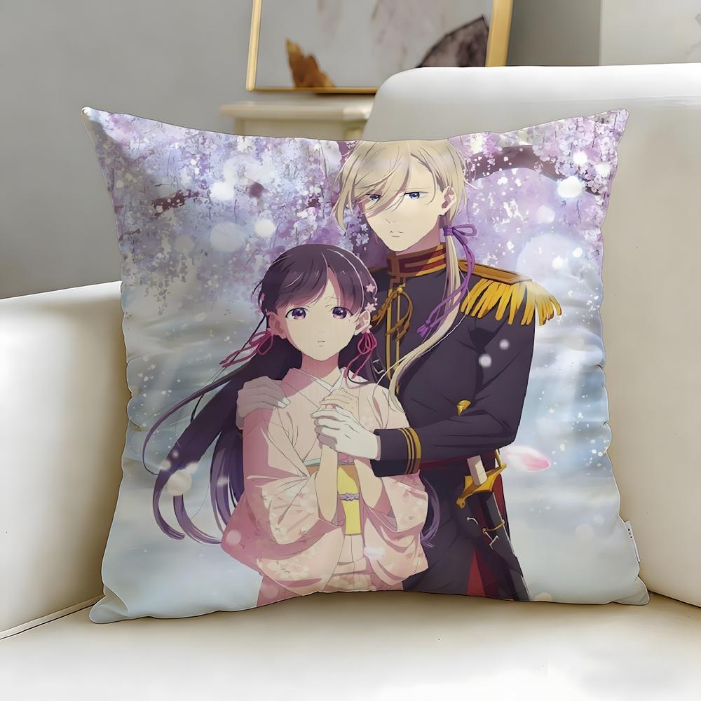 Popular Anime My Happy Marriage Cushion Cover Soft & Easy-Wash Pillow Case – Versatile for Couch, Bed, Travel and Office