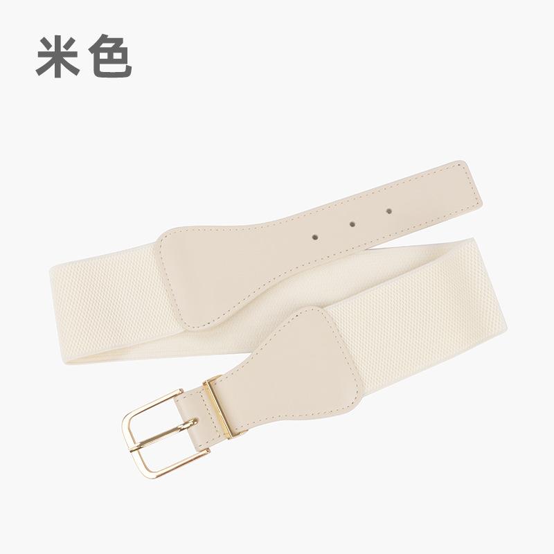 Elastic Belt Women'S Personalized Dress Suit Decorative Temperament Waist Seal Elastic Belt Leather Belt