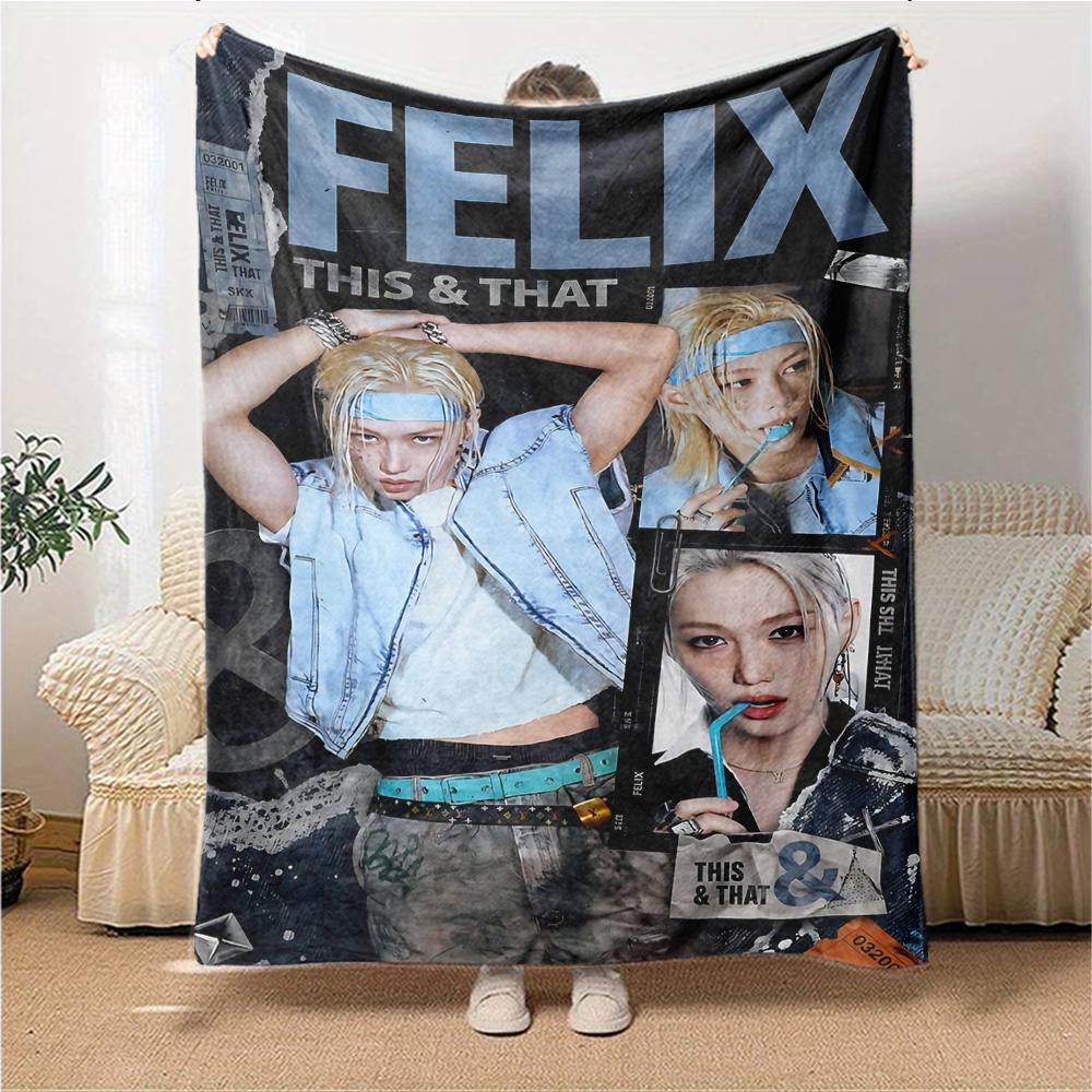 Felix'S Fashion Fusion Blanket Soft Throw Blanket For Home Bedroom Bed Sofa Travel Office Solid Christmas Blanket
