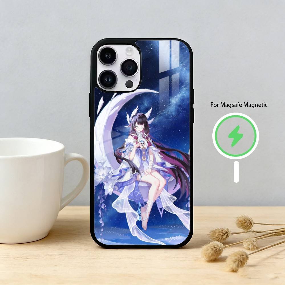 censhin impact columbina Phone Case For iPhone 17,16,15,14,13,12,Plus,Pro,Max For Magnetic Wireless Charge