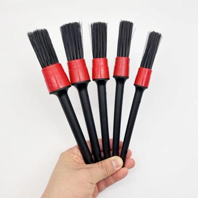 5-piece Car Detailing Brush Set, Interior and Exterior Cleaning Brushes