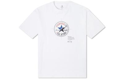 Converse T Shirts Unisex White Crew Neck Moderate Straight Fit 10024359-A01