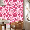 Hippie pink background wallpaper, white and powder pink 50x1000