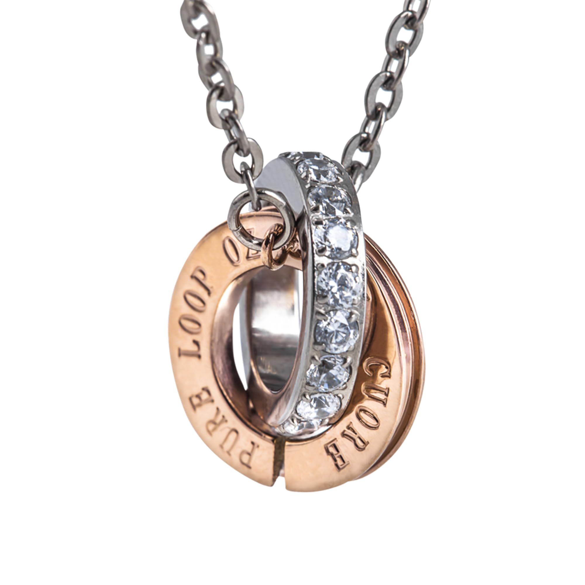 

Pure Titanium Magnetic Necklace Pure Loop Oz Double Ring 45cm Designated Medical Device Relieve Shoulder Stiffness Stylish Chain Fatigue Recovery