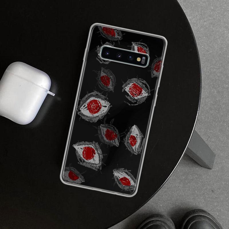 Scary Face Eyes Phone Case Cover for Samsung Galaxy S26 S25 Edge S24 S23 Ultra S22 Plus S21 FE S20 + Art Customized Fundas Galax