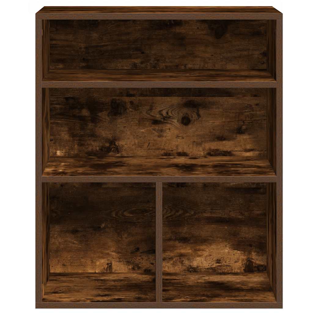 Bookshelf Smoked Oak 60x30x71.5 cm Engineered Wood