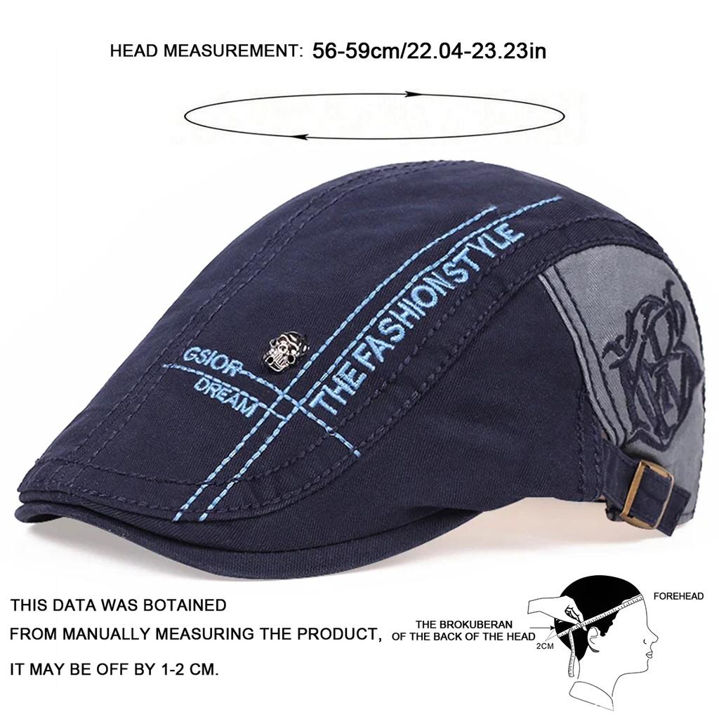 Modedekoration im Freien Schirmmütze Baumwolle verstellbare Baskenmütze Hut Frühling und Herbst Männer Trucker Hüte Newsboy Caps