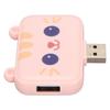 3 in 1 USB Hub Multifunction USB A to USB3.0 and 2 USB2.0 USB Port Expander for Mouse Keyboard Laptop PC Pink