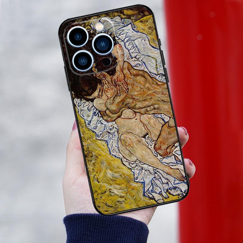 Egon Schiele Kunst Handyhülle Für iPhone 16 Pro 15 Pro 12 13 Mini 11 14 Pro Max XR 16 15 Plus 16e Hülle Coque