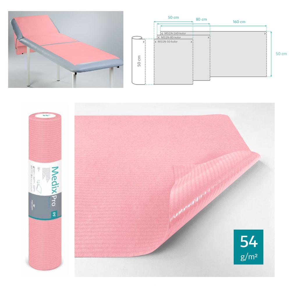 Hygienic Pad On A Roll 60cm X 50cm Pink Foiled 54g Medixpro 80 Pcs