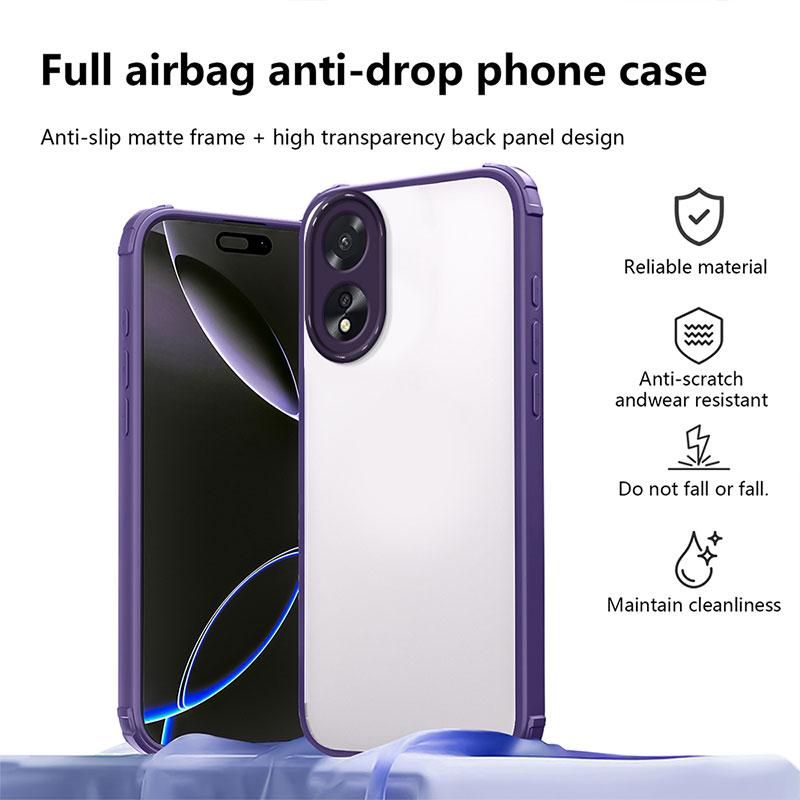 Shockproof Case For OPPO A38 Hard Back Cover For OPPO A18 A57 2022 Realme C53 C51 TPU + PC Bumper Protective Capa A 38 Coque