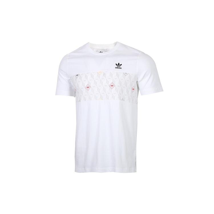 adidas originals Monogram Printing Logo Short Sleeve White Men s GD5847 L