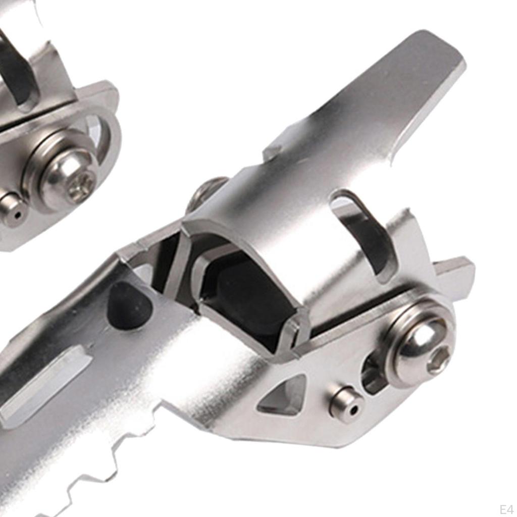 2 stycken Motorcykel Motorvakt Motorcykel Fotpinnar Fotstöd Professionella Rostfria Stål Tillbehör