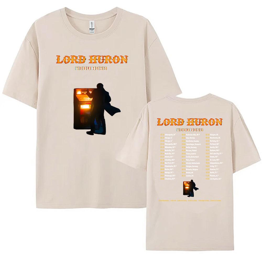 Lord Huron Tour 2025 T-shirt Rock Band Fashion Unisex Streetwear Hip Hop Casual Men Tshirts Summer Male T Shirt Graphic Clothing