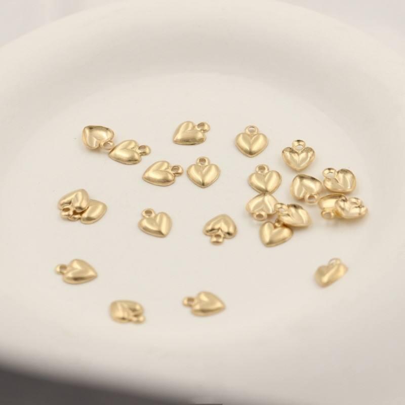 14K Gold Filled Small Heart Necklace Charm for Gift Gold Filled Tiny Pendant