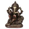 Lord Ganesha Idol, Home Decor Showpiece Gift, Antique Brown Finish - 10 Inch