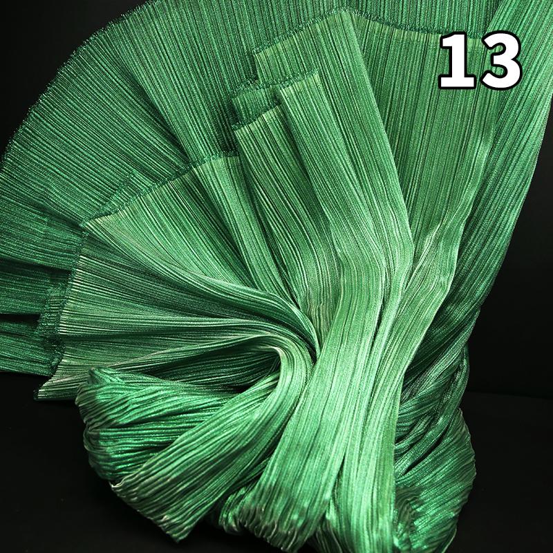 1M Metallic Organ Pleated Fabric Pearlescent Yarn Texture Pleated Designer Fabric For Wedding Stage Dress Textured Background