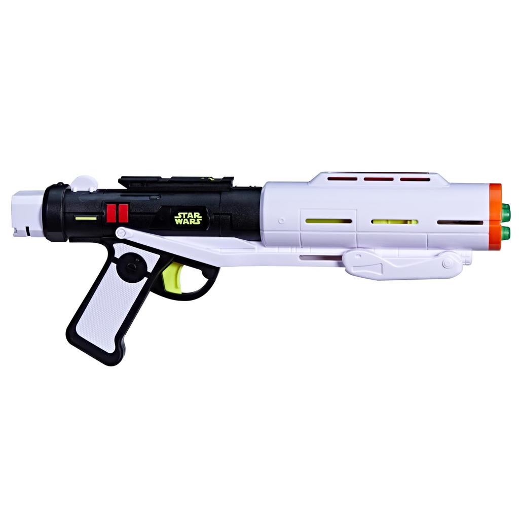 Hasbro Star Wars Nerf Glowstrike Stormtrooper Triple Strike Blaster mit Licht & Sound, 3 Glowstrike Darts, Spielzeug für Jungen & Mädchen, ab 8 Jahren G0762