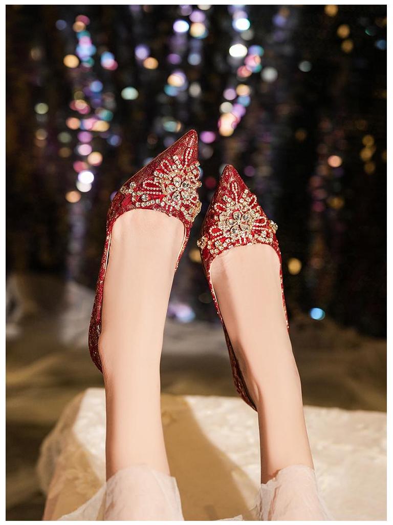 Franske bryllupssko: Stilige og komfortable stiletthæler brudesko for kvinner