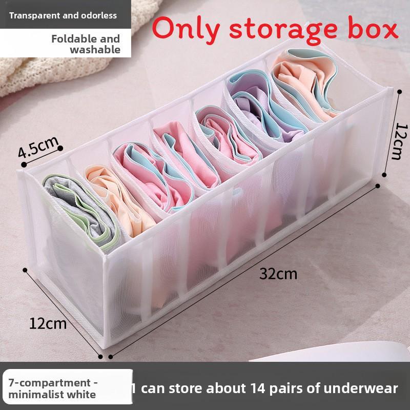 Underwear Drawer Organizer With Multicompartment Nylon Storage For Bedroom Use