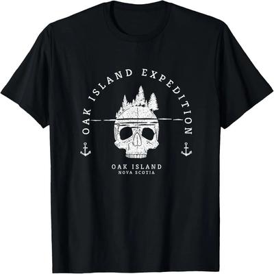 Oak Island Expedition Treasure Hunting Retro Mystery Gift T-Shirt