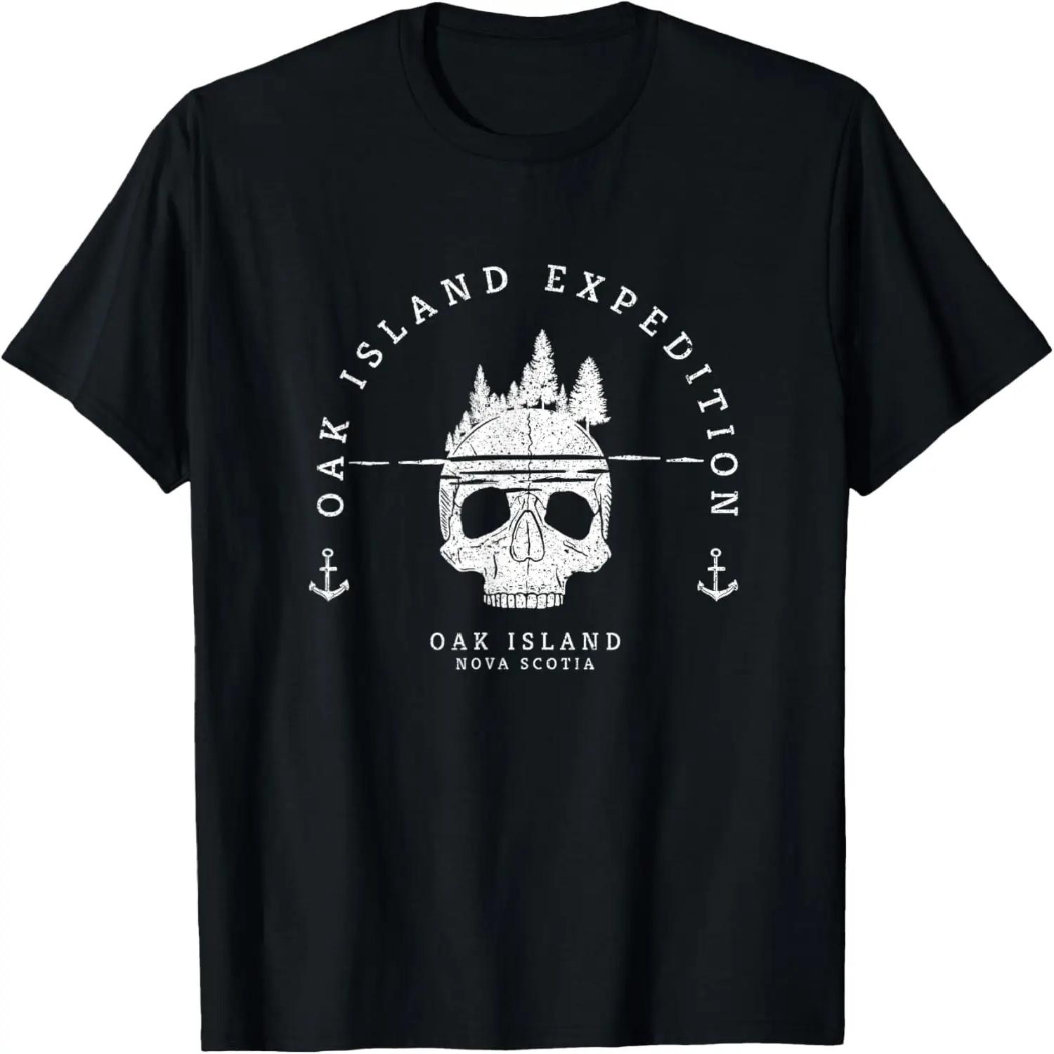 Oak Island Expedition Treasure Hunting Retro Mystery Gift T-Shirt S чёрный